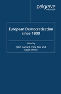 Cover: European Democratization since 1800 - Palgrave Macmillan