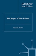Cover: The Impact of New Labour - Palgrave Macmillan