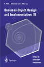 Cover: Business Object Design and Implementation III - Springer