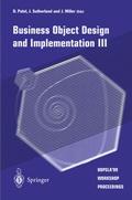 Cover: Business Object Design and Implementation III - Springer