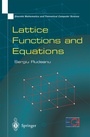 Cover: Lattice Functions and Equations - Springer