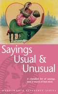 Cover: Usual and Unusual Sayings - Wordsworth Editions Ltd