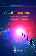 Cover: Virtual Interaction: Interaction in Virtual Inhabited 3D Worlds - Springer