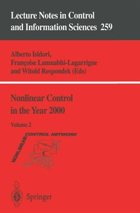 Enlarge image Cover: Nonlinear Control in the Year 2000 - Springer