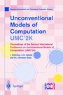 Cover: Unconventional Models of Computation, UMC'2K - Springer
