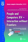 Cover: People and Computers XV - Interaction without Frontiers - Springer