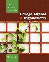 Abbildung von: College Algebra and Trigonometry - Pearson