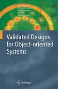 Cover: Validated Designs for Object-oriented Systems - Springer