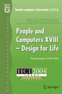 Cover: People and Computers XVIII - Design for Life - Springer