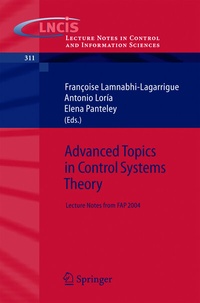 Abbildung von: Advanced Topics in Control Systems Theory - Springer