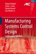 Cover: Manufacturing Systems Control Design - Springer