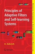 Cover: Principles of Adaptive Filters and Self-learning Systems - Springer