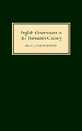 Cover: English Government in the Thirteenth Century - Boydell Press
