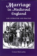 Cover: Marriage in Medieval England: Law, Literature and Practice - De Gruyter