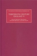Cover: Thirteenth Century England X - De Gruyter
