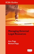 Cover: Managing External Legal Resources - ICSA Publishing Ltd