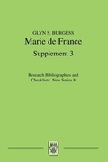 Cover: Marie de France - De Gruyter