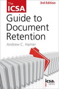 Cover: The ICSA Guide to Document Retention - ICSA Publishing Ltd