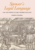 Cover: Spenser's Legal Language - De Gruyter