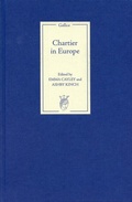 Cover: Chartier in Europe - De Gruyter