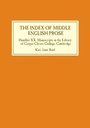 Cover: The Index of Middle English Prose - Boydell & Brewer Ltd