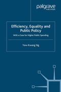 Cover: Efficiency, Equality and Public Policy - Palgrave Macmillan
