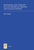 Cover: Blindness and Therapy in Late Medieval French and Italian Poetry - De Gruyter