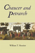 Cover: Chaucer and Petrarch - De Gruyter
