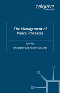 Cover: The Management of Peace Processes - Palgrave Macmillan