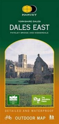 Abbildung von: Dales East / Pateley Bridge & Nidderdale cycling map - Harvey Map Services Ltd