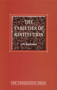 Abbildung von: The Varieties of Restitution - Federation Press