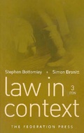 Cover: Law in Context - Federation Press