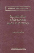 Cover: Invalidation of Securities upon Insolvency - Federation Press