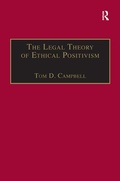 Cover: The Legal Theory of Ethical Positivism - Dartmouth Publishing Co Ltd