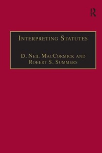 Enlarge image Cover: Interpreting Statutes - Dartmouth Publishing Co Ltd