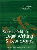 Cover: Students' Guide to Legal Writing and Law Exams - Federation Press
