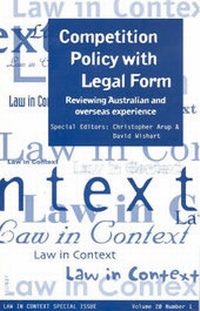 Enlarge image Cover: Competition Policy with Legal Form - Federation Press