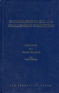 Enlarge image Cover: Encouraging Ethics and Challenging Corruption - Federation Press