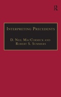 Cover: Interpreting Precedents - Dartmouth Publishing Co Ltd