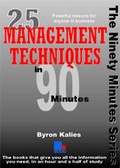Cover: 25 Management Techniques in 90 Minutes - Management Books 2000 Ltd