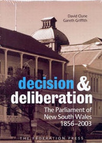 Enlarge image Cover: Decision and Deliberation - Federation Press
