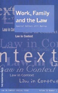Cover: Work, Family and the Law - Federation Press