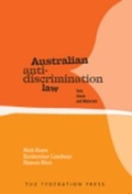 Cover: Australian Anti-Discrimination Law - Federation Press