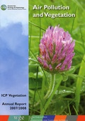 Cover: Air Pollution and Vegetation 2007-2008 - Centre for Ecology & Hydrology