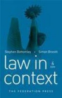 Enlarge image Cover: Law in Context - Federation Press