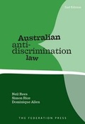 Cover: Australian Anti-Discrimination Law - Federation Press