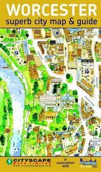Abbildung von: Worcester City Centre Map and Guide - Cityscape Maps Limited