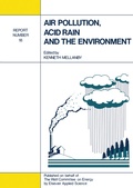 Cover: Air Pollution, Acid Rain and the Environment - Springer
