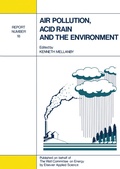 Cover: Air Pollution, Acid Rain and the Environment - Springer