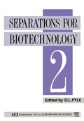 Cover: Separations for Biotechnology 2 - Kluwer Academic Publishers